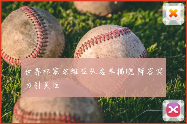 世界杯塞尔维亚队名单揭晓 阵容实力引关注