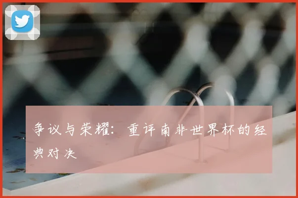 争议与荣耀：重评南非世界杯的经典对决